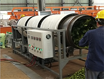 電磁滾筒茶葉殺青機節(jié)能改造工程現(xiàn)場